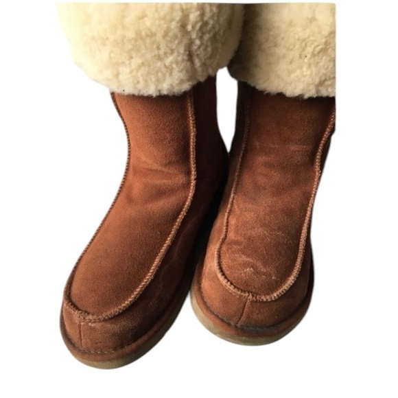UGG Downtown Suede Fur Lined Boots - Picture 12 of 16